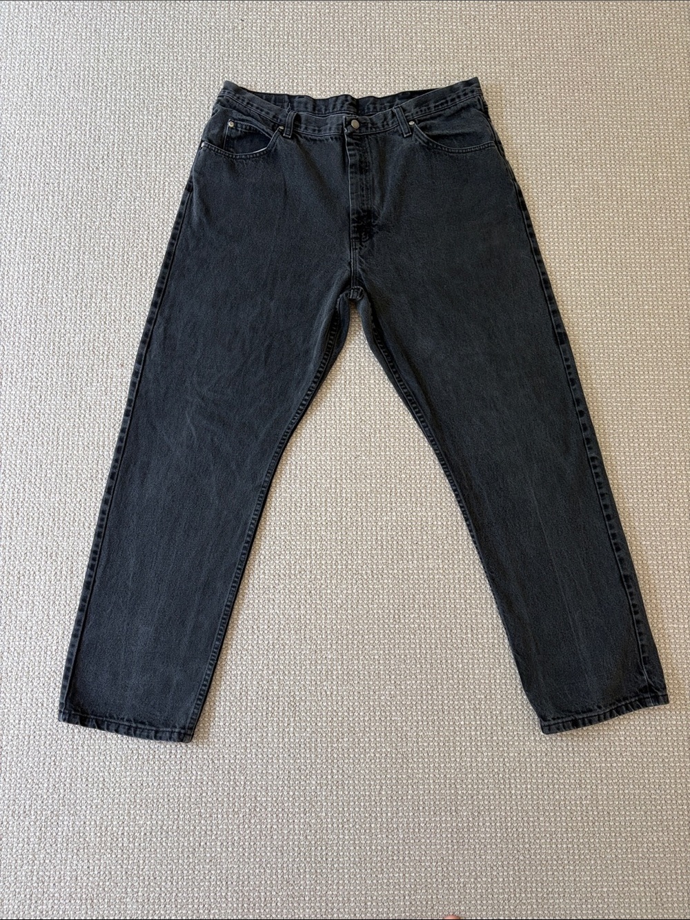 Wrangler Black Relaxed Jeans